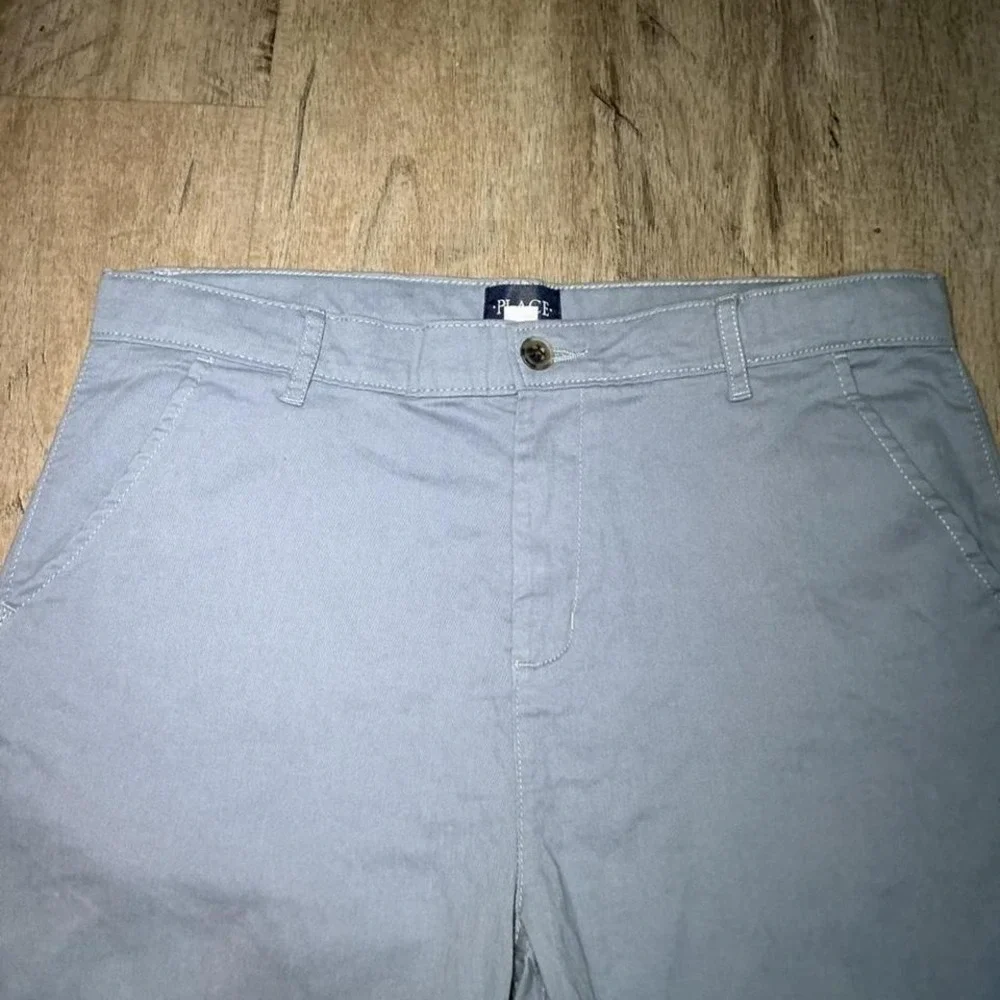 The Children's Place Denim Shorts Size 16 Light Blue Button Fly Kids Casual